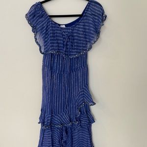 Blue midi dress